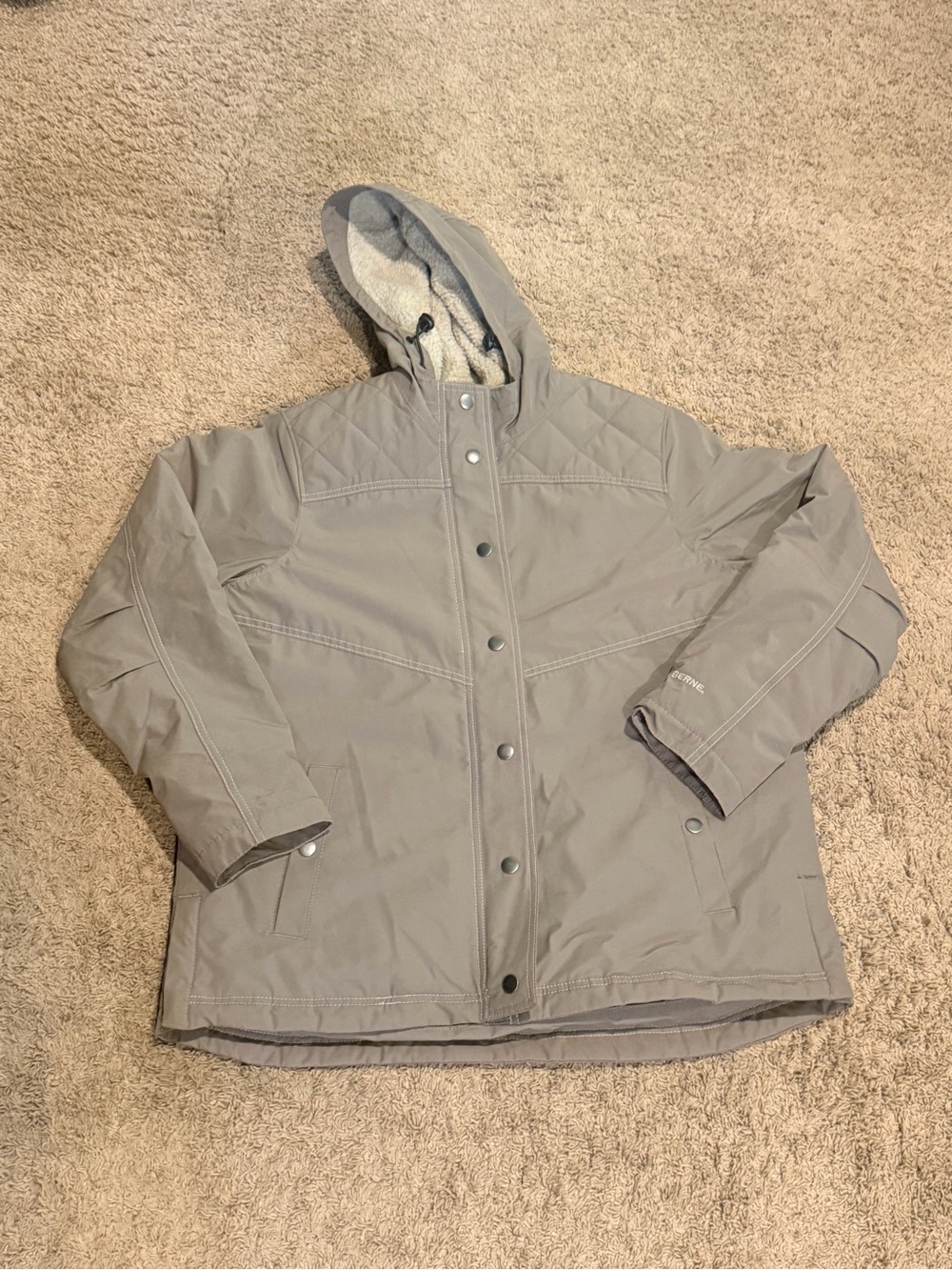 Berne Softstone Micro-Duck Hooded Coat Women’s Large